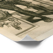 Vintag 1741 Muskelanatomie Druck Poster (Ecke)