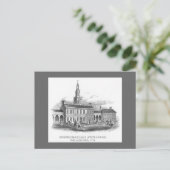 Vintag 1774 Unabhängigkeitssaal Philly Pa. Postkar Postkarte (Stehend Vorderseite)