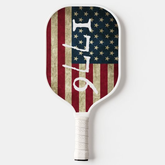 Vintag 1776 Amerikanischer Flaggenpatriotisch Pickleball Schläger (Rückseite)