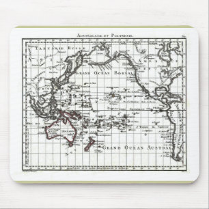 Vintag 1806 Karte - Australasie et Polynesie Mousepad