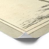 Vintag 1831 Skelettanatomie Druck Poster (Ecke)