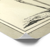 Vintag 1831 Skelettanatomie Druck Poster (Ecke)
