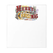 Vintag 1876 Frohe Weihnachts-Notepad Notizblock (Vorderseite)