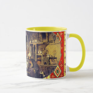 "Vintag-1880er Jahre türkisches Kaffeehaus-'in Tür Tasse
