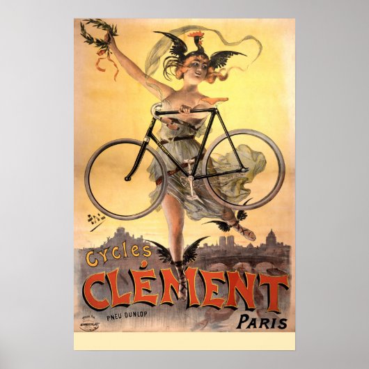 Vintag 1883 Jugendstil-Fahrrad Poster (Vorne)