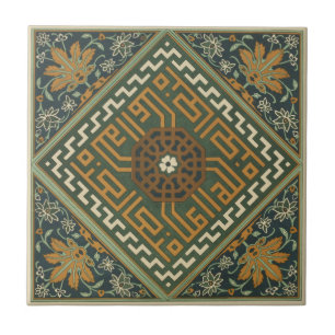 Vintag 1884 Keramik Zierkultur Fliese