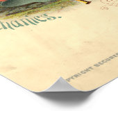 Vintag 1886 Indiana Staat Fair, Indianapolis Poster (Ecke)