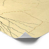 Vintag 1886 Nerven des Zentralnervensystems Poster (Ecke)