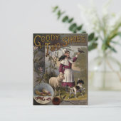 Vintag 1888 Buchcover Goody-Two Shoes Postkarte (Stehend Vorderseite)