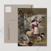 Vintag 1888 Buchcover Goody-Two Shoes Postkarte (Vorne/Hinten)
