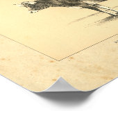 Vintag 1888 Jersey Cow Print Poster (Ecke)