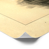 Vintag 1888 Shorthorn Bull Print Poster (Ecke)