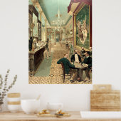 Vintag 1890 Salon Poster (Küche)