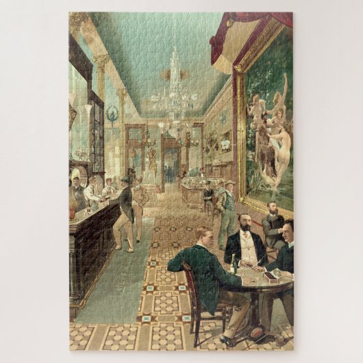 Vintag 1890 Salon Puzzle (Vertikal)