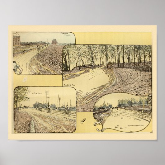 Vintag 1893 Radkunst Print Poster (Vorne)