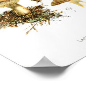 Vintag 1895 Pilze Braune Streifen Kunstdrucken Poster (Ecke)