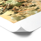 Vintag 1895 Pilze Russula Braun Art Print Poster (Ecke)