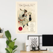 Vintag 1895 "The Black Cat" Cover Art Poster (Heimbüro)