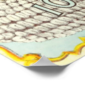 Vintag 1896 Iowa-Maiswerbung Poster (Ecke)