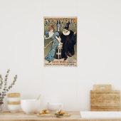 Vintag 1896 Jugendstil Absinth Parisienne Poster (Küche)