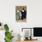 Vintag 1896 Jugendstil Absinth Parisienne Poster (Heimbüro)