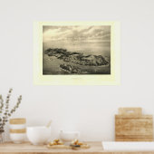 Vintag 1896 Monhegan Island Print Poster (Küche)