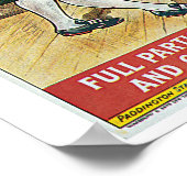 Vintag 1903 Britische Weihnachtszuganzeige Poster (Ecke)