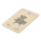Vintag 1903 Kochen Stove Patent Magnet (Linke Seite)