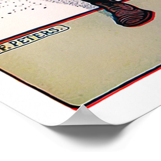 Vintag 1905 Golfer Print Poster (Ecke)