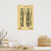 Vintag 1905 Kaddie Bag Print Poster (Küche)