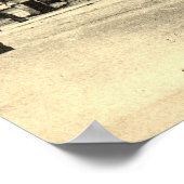 Vintag 1905 Louvre, Paris, Frankreich Poster (Ecke)