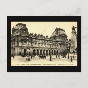 Vintag 1905 Louvre, Paris, Frankreich Postkarte