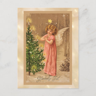 Vintag 1910 Norwegische Weihnachten Postkarte