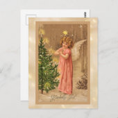 Vintag 1910 Norwegische Weihnachten Postkarte (Vorne/Hinten)