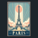 Vintag 1910 Paris Eiffelturm Art Deco Poster<br><div class="desc">・ Dieses atemberaubende Art-Déco-Poster zeigt eine Vintage Darstellung des Eiffelturms. Die sauberen Linien und das kühne Design verleihen Paris Eleganz und geben der zeitlosen Schönheit der Architektur und des Charmes der Stadt Ausdruck. Das Hotel ist perfekt für Pariser Liebhaber, die Kunst des Vintage-Reisens und das Retro-Dekor geeignet und bietet eine...</div>
