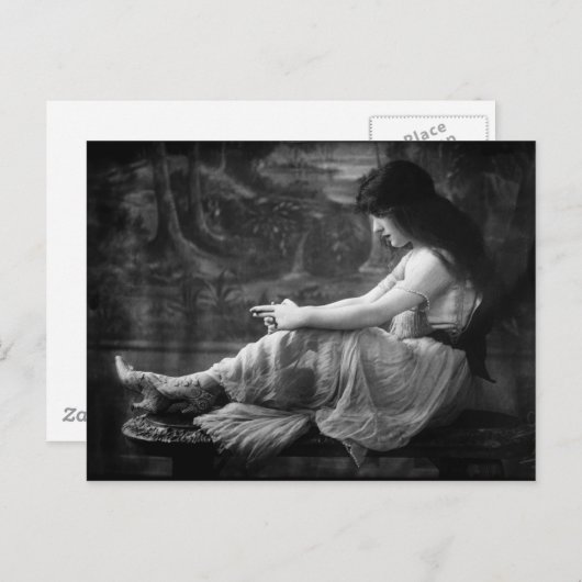 Vintag 1913 Evelyn Nesbit Postkarte (Vorne/Hinten)