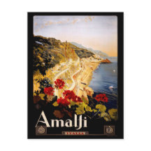 Vintag 1915 Amalfi Küste Italien Reisen