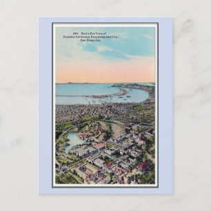 Vintag 1915 Panama California Expo San Diego 5 Postkarte