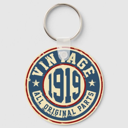 Vintag 1919 Alle Originalteile Schlüsselanhänger (Vorderseite)