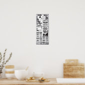 Vintag 1920 Filmanzeigen T - Shirt Poster (Küche)