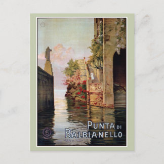 Vintag 1920 Lago Como Lenno Italienische Reiseanze Postkarte