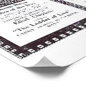 Vintag 1920 Stummfilmanzeigen Poster (Ecke)