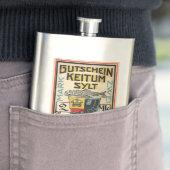 Vintag 1921 2 Mark Notgeld Premium Flask Flachmann (Beispiel)