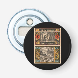 Vintag 1921 50 Pfennig-Notgeld-Banknote Lüneburg Flaschenöffner