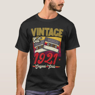 Vintag 1921 Originalteile 101 Jahre alt 101. T-Shirt