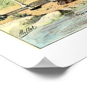 Vintag 1922 Wildtiere Poster (Ecke)