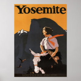 Vintag 1923 Yosemite Südpazifik Poster