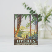 Vintag 1925 Riviera - Hyeres Postkarte (Stehend Vorderseite)
