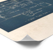 Vintag 1927 House Design 10A8 Print Layout Poster (Ecke)