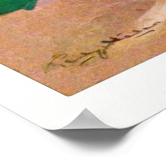 Vintag 1928 Golfurt Poster (Ecke)